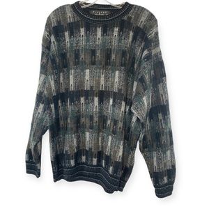 Vintage 1980's Protégé Collection Mens Coogie Style Cosby Style Sweater, Size XL